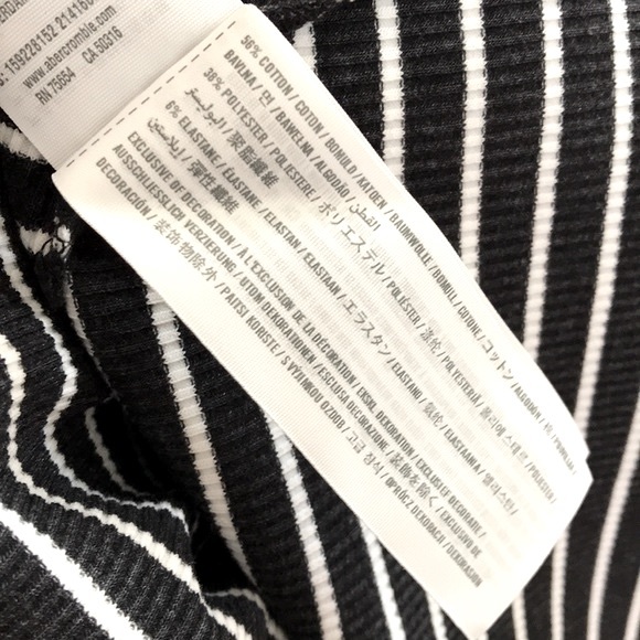 ABERCROMBIE & FITCH Striped Mock Neck Swing Dress - Picture 11 of 12